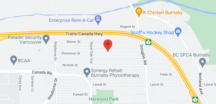 map of 5309 DOMINION STREET